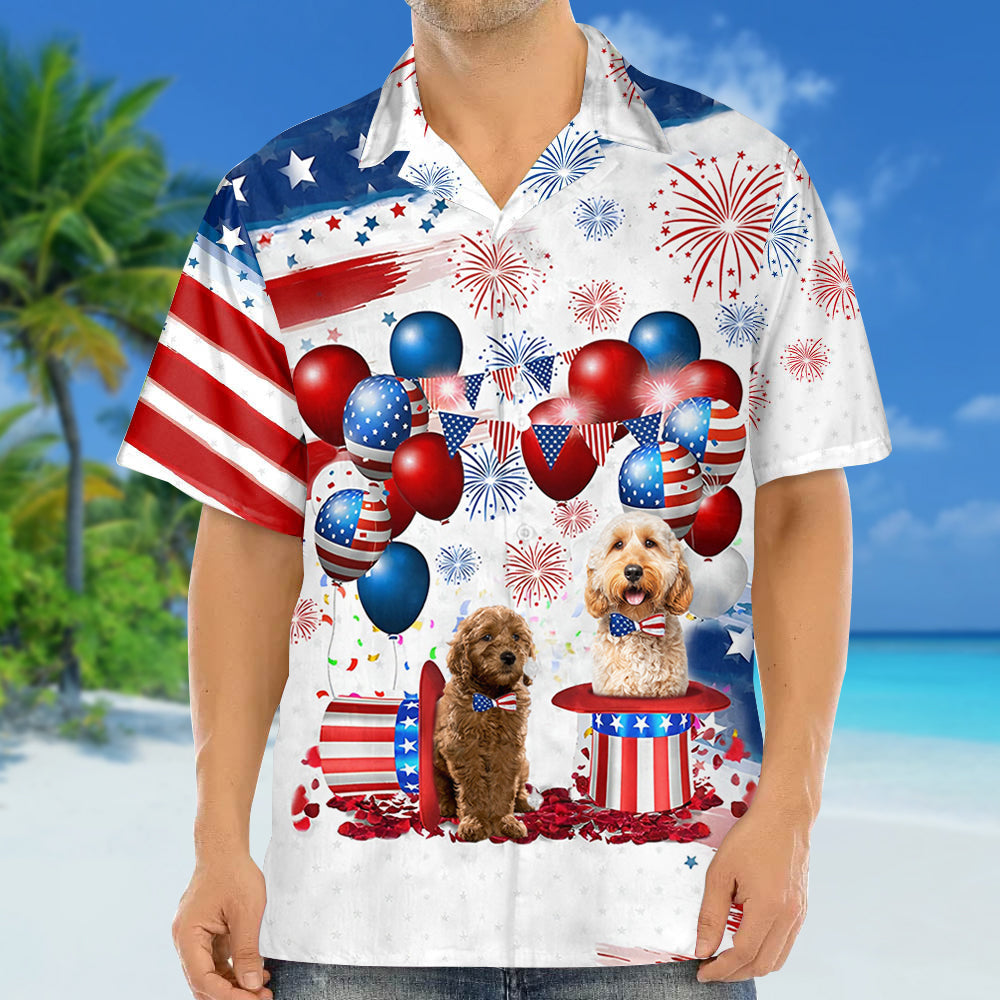 Goldendoodle Independence Day Hawaiian Shirt